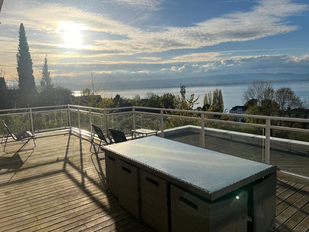 Leman Panoramique Avec Terrasse A Deux Pas Du Centre-Ville Évian-les-Bains Eksteriør bilde